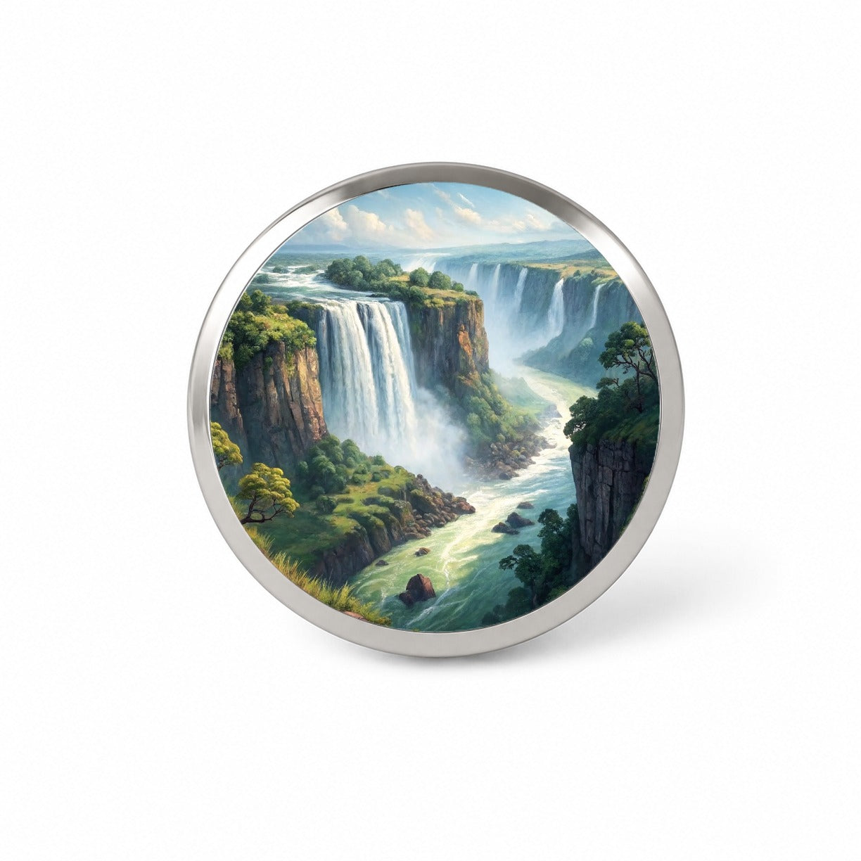 Victoria Falls Zimbabwe Zambia Africa Novelty Hat Backpack Lapel Pin