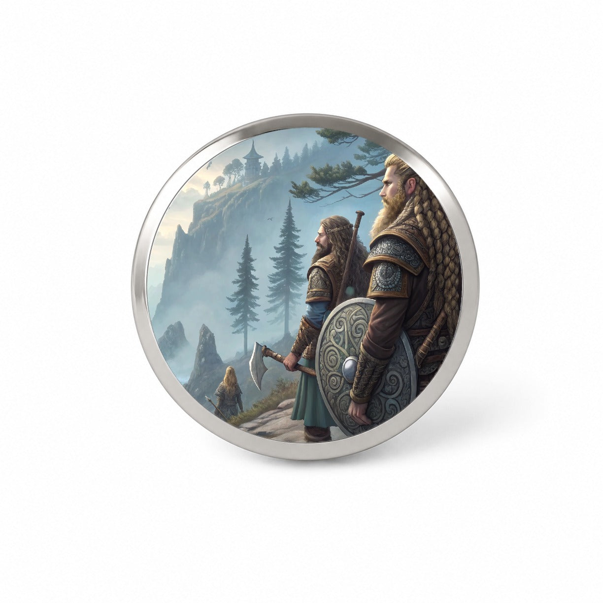 Vikings Raiders Anime Style Fantasy Novelty Hat Backpack Lapel Pin