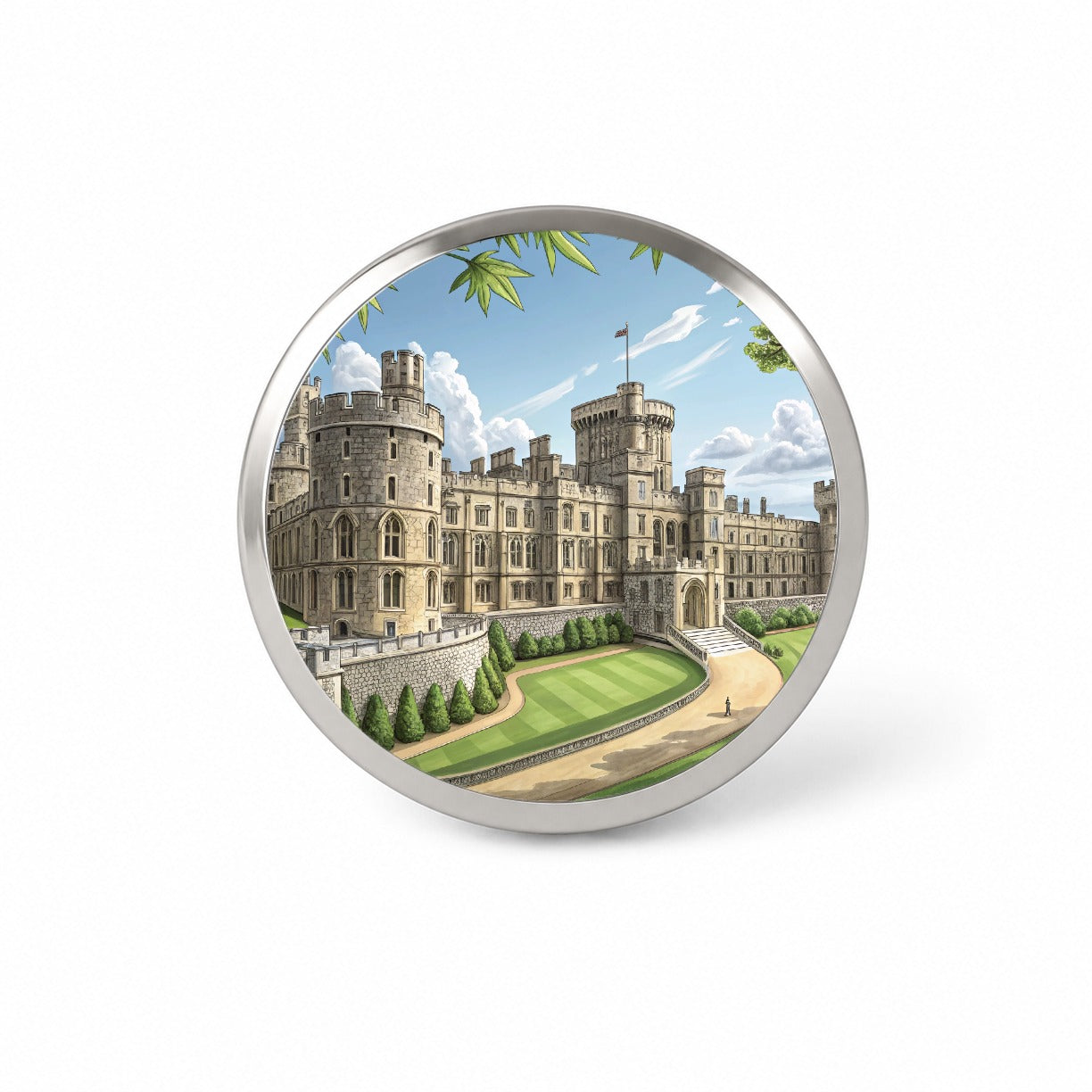 Windsor Castle England Great Britain Novelty Hat Backpack Lapel Pin
