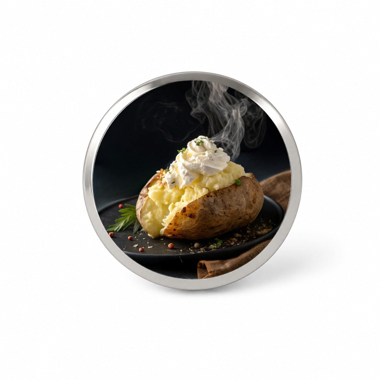 Baked Potato Novelty Hat Backpack Lapel Pin