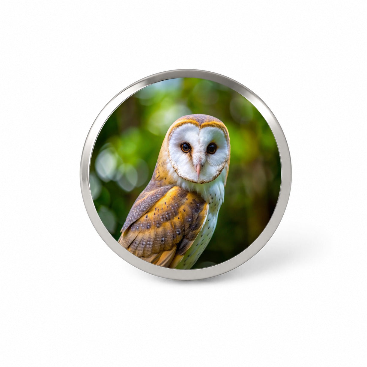 Barn Owl Raptor Bird Of Prey Novelty Hat Backpack Lapel Pin