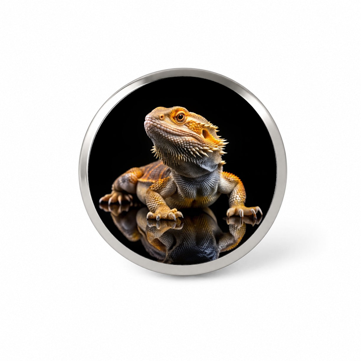 Bearded Dragon Lizard Reptile Novelty Hat Backpack Lapel Pin