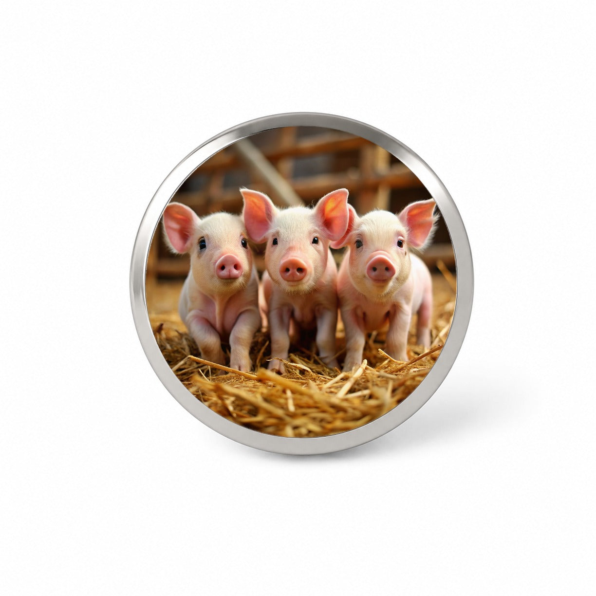Bunch of Pink Baby Pigs Novelty Hat Backpack Lapel Pin
