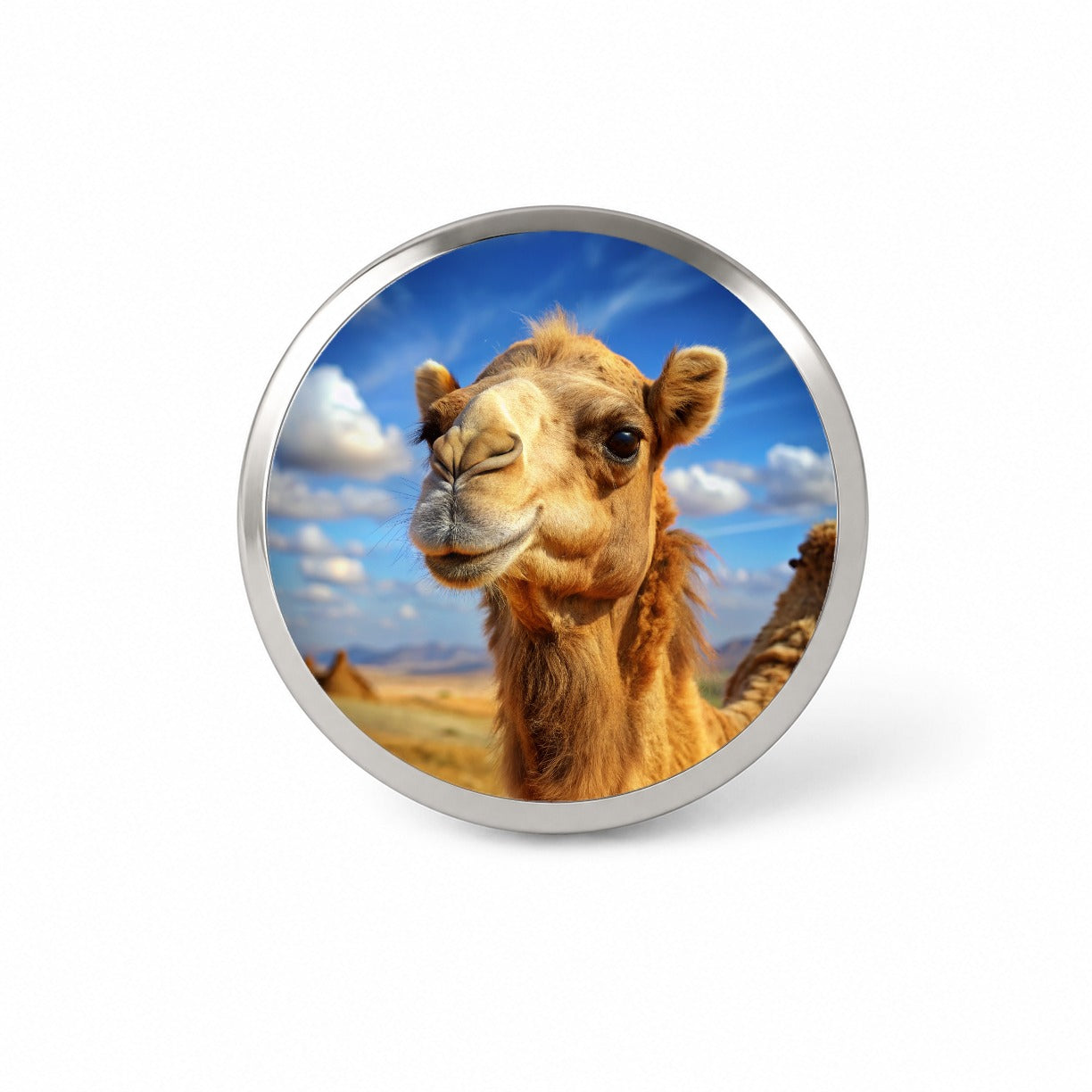 Camel Novelty Hat Backpack Lapel Pin