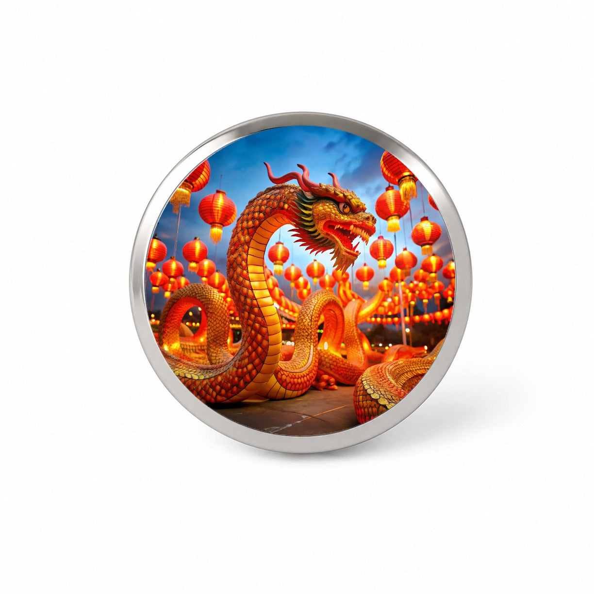 Chinese Lunar New Year Celebration Novelty Hat Backpack Lapel Pin