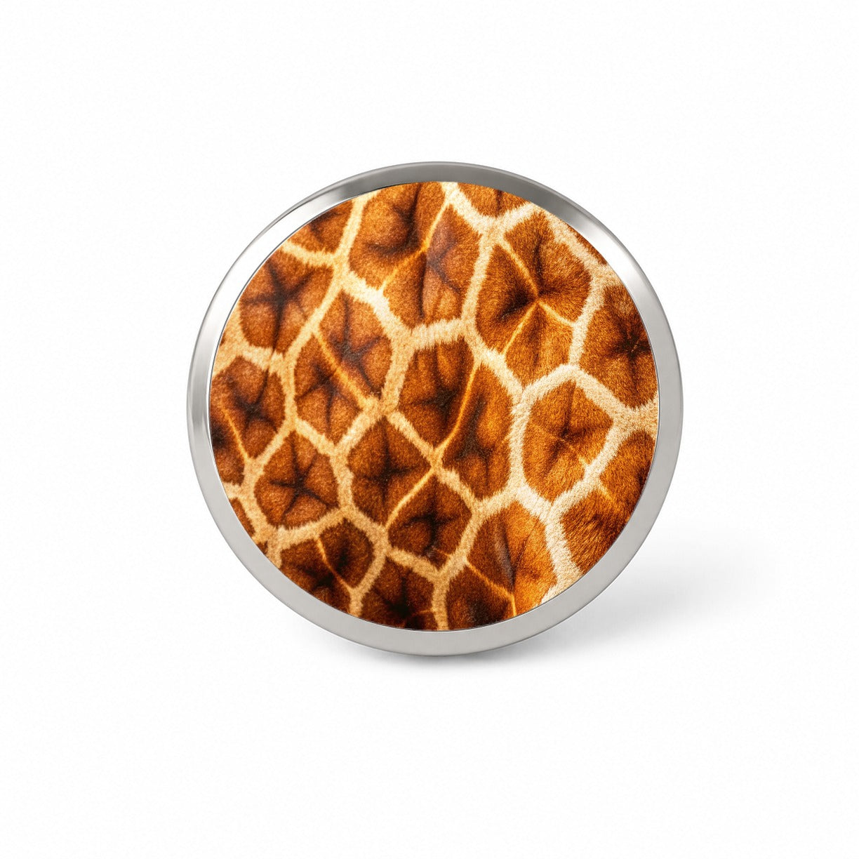 Giraffe Hide Fur Pattern Novelty Hat Backpack Lapel Pin