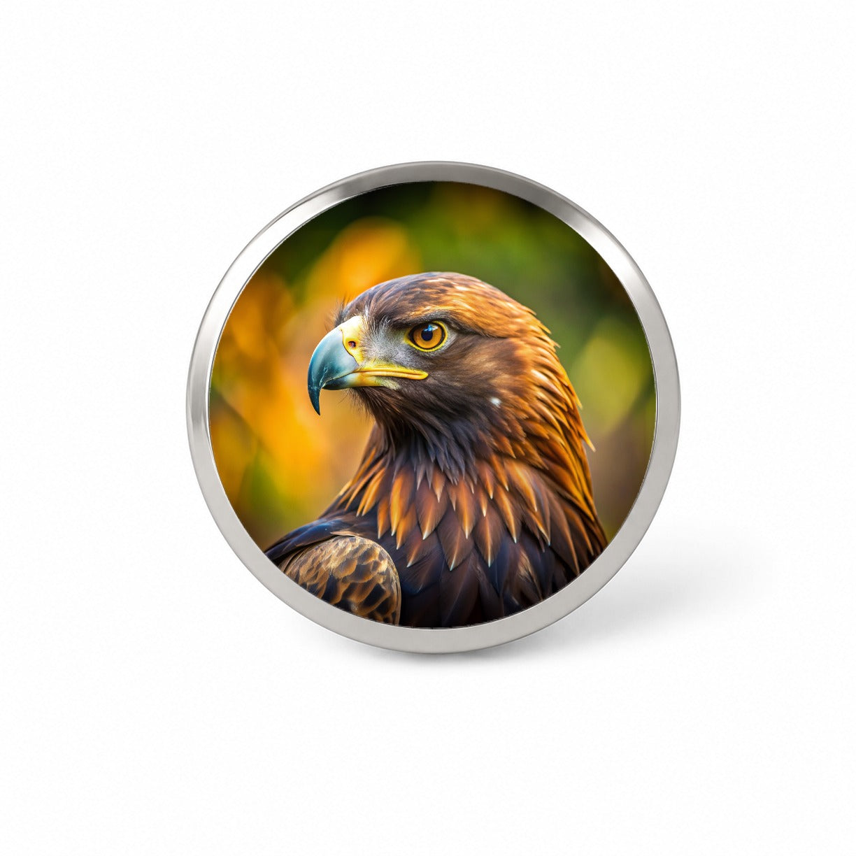 Golden Eagle Raptor Bird Of Prey Novelty Hat Backpack Lapel Pin