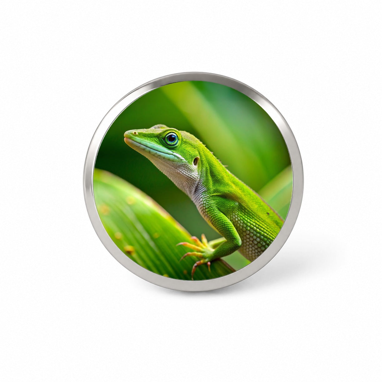 Green Anole Lizard Reptile Novelty Hat Backpack Lapel Pin