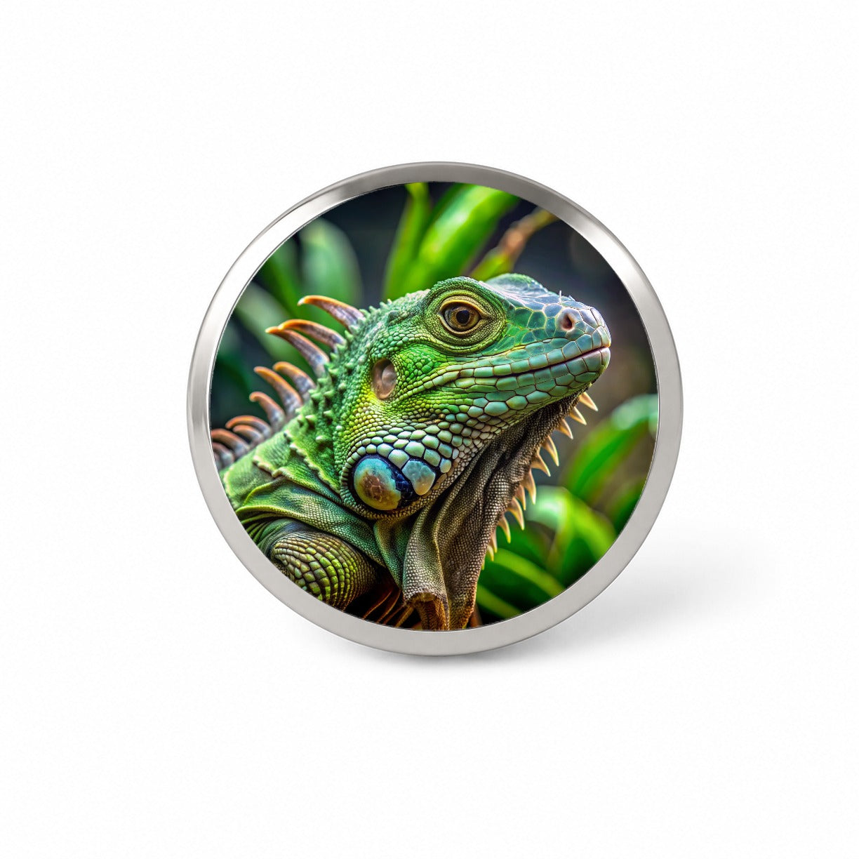 Green Iguana Lizard Reptile Novelty Hat Backpack Lapel Pin