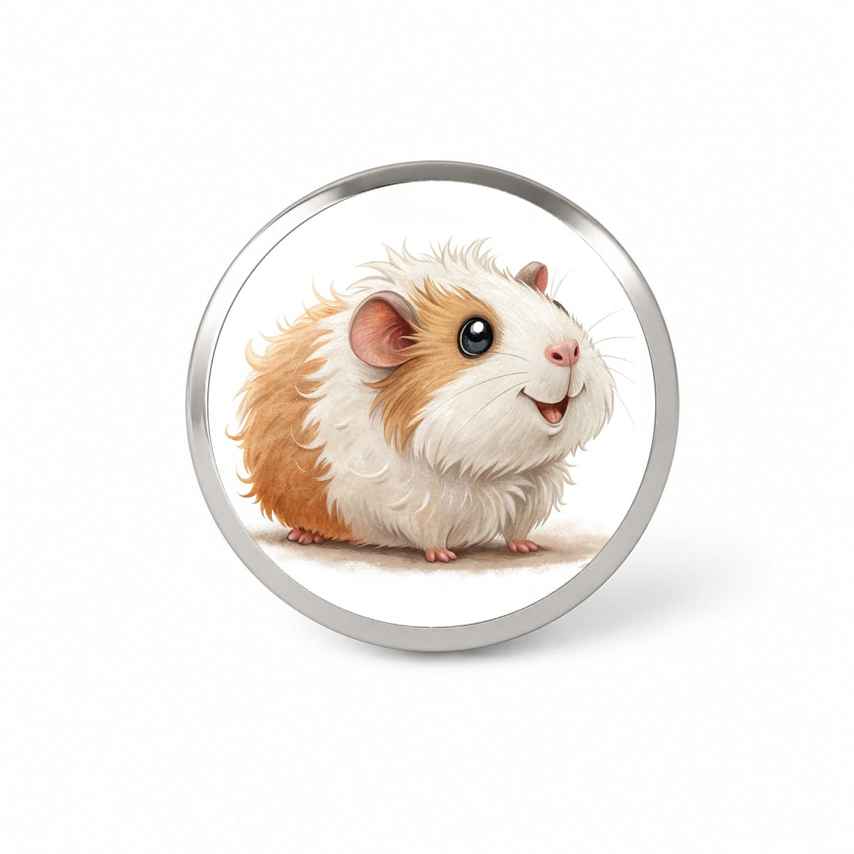 Guinea Pig Children's Illustration Style Novelty Hat Backpack Lapel Pin