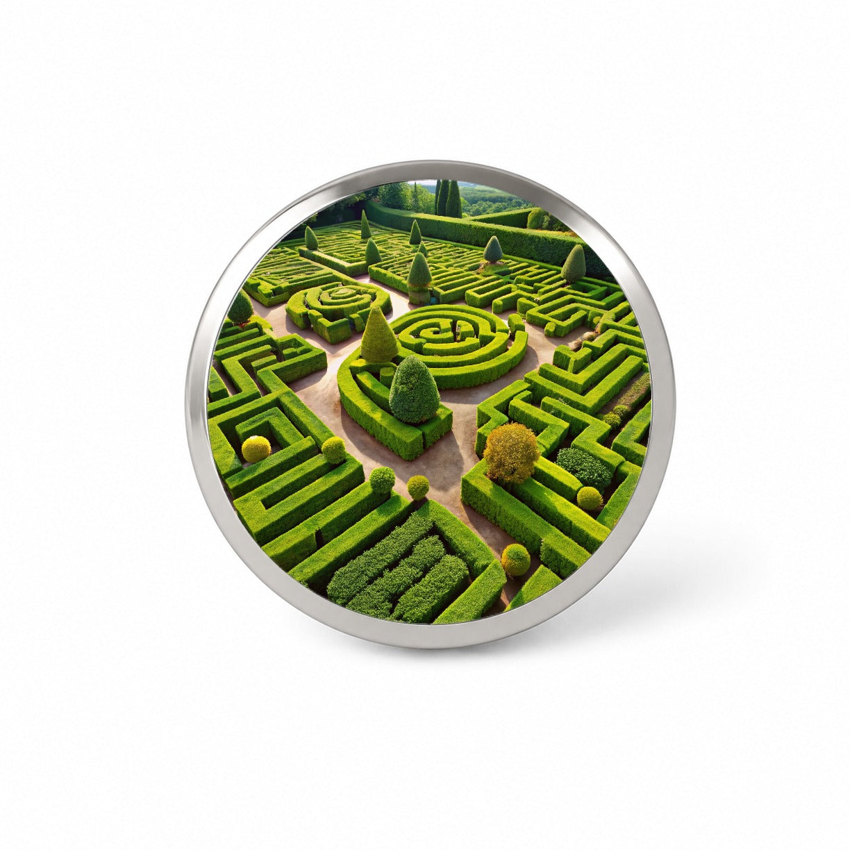 Hedge Garden Maze Novelty Hat Backpack Lapel Pin