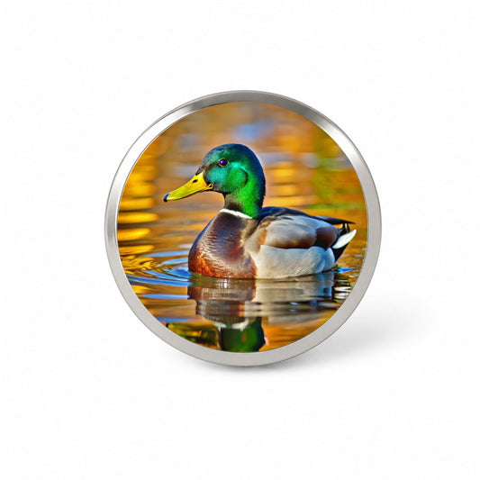 Mallard Duck Novelty Hat Backpack Lapel Pin