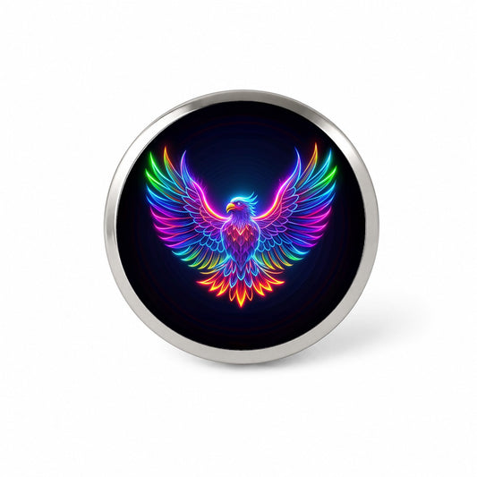 Neon Eagle Firebird Bird Novelty Hat Backpack Lapel Pin