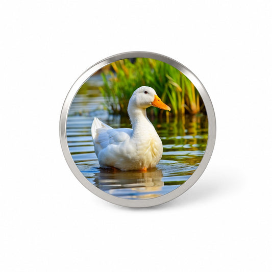 Pekin Duck Novelty Hat Backpack Lapel Pin