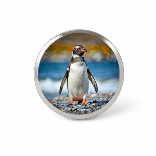 Penguin Novelty Hat Backpack Lapel Pin