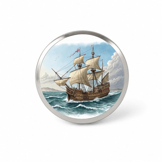 Pilgrim Mayflower 1620 Voyage Novelty Hat Backpack Lapel Pin