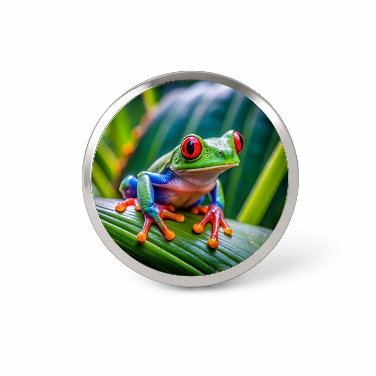 Red Eyed Tree Frog Novelty Hat Backpack Lapel Pin