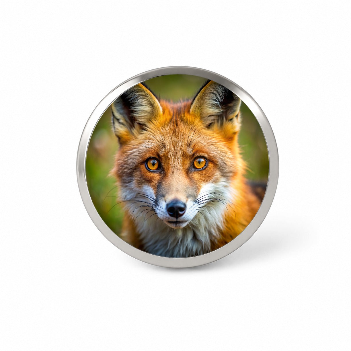 Red Fox Face Novelty Hat Backpack Lapel Pin
