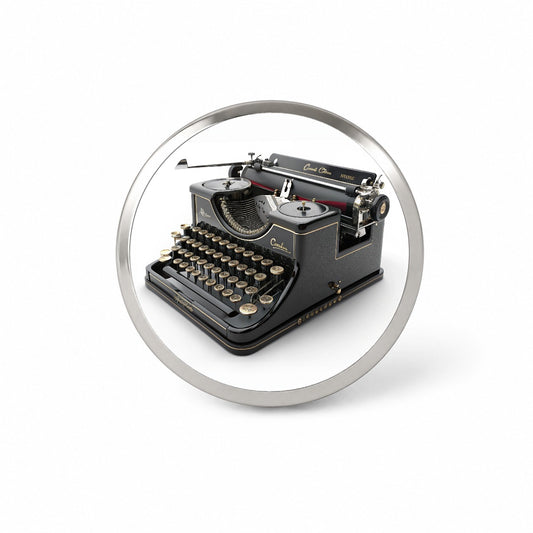 Retro Classic Black Typewriter Novelty Hat Backpack Lapel Pin