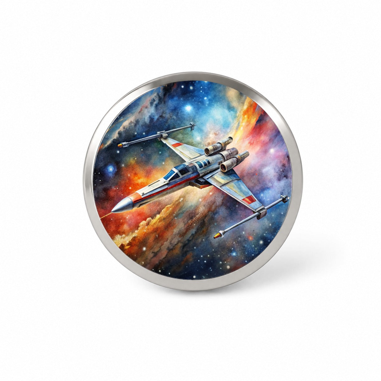 Sci-fi Space Starfighter Novelty Hat Backpack Lapel Pin