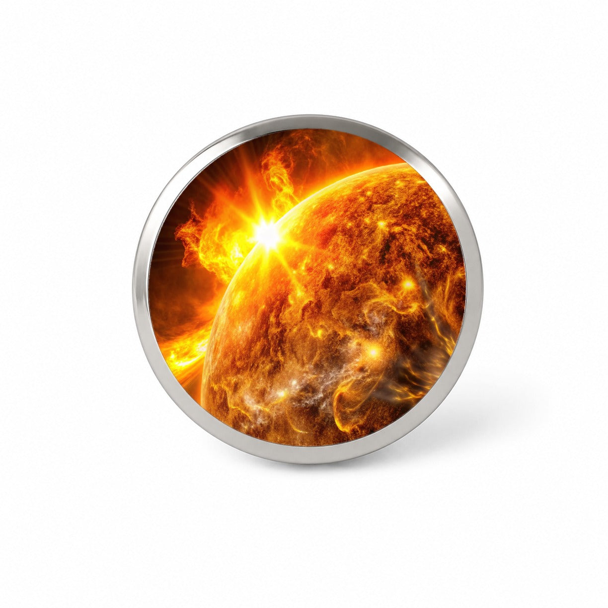 Solar Flare on the Sun Sci-fi Novelty Hat Backpack Lapel Pin