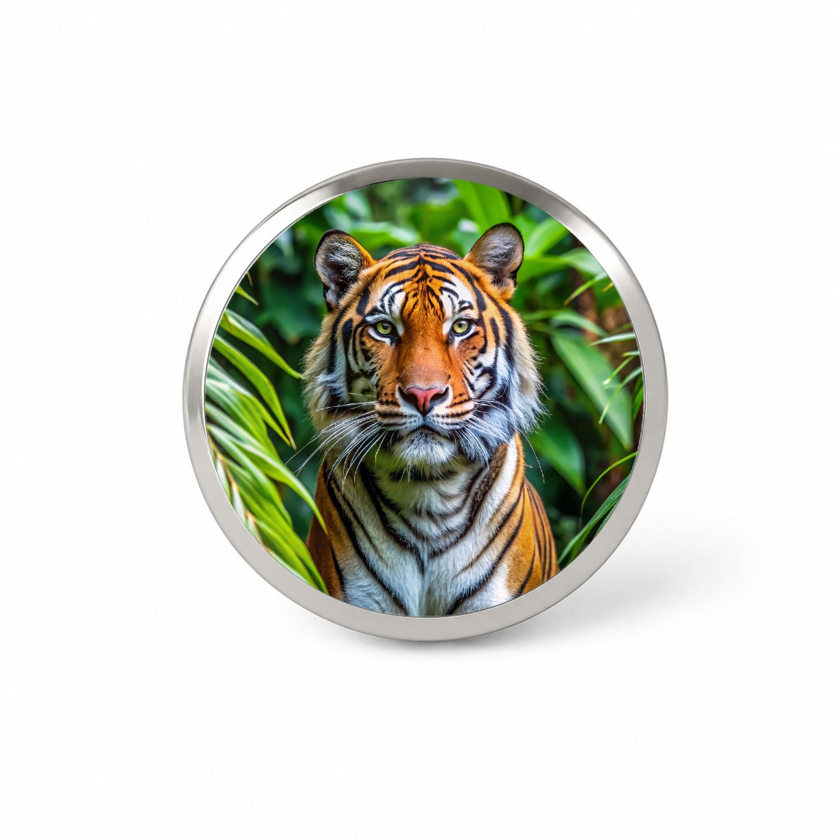 Tiger In The Jungle Novelty Hat Backpack Lapel Pin
