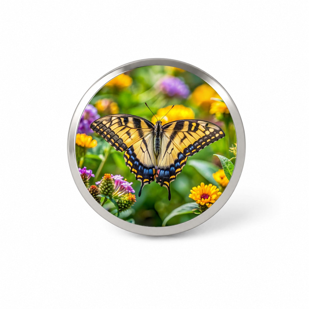Tiger Swallowtail Butterfly Novelty Hat Backpack Lapel Pin