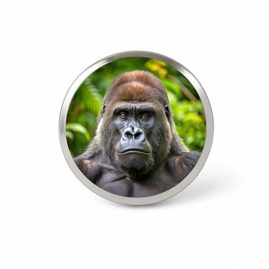 Western Gorilla Ape Novelty Hat Backpack Lapel Pin