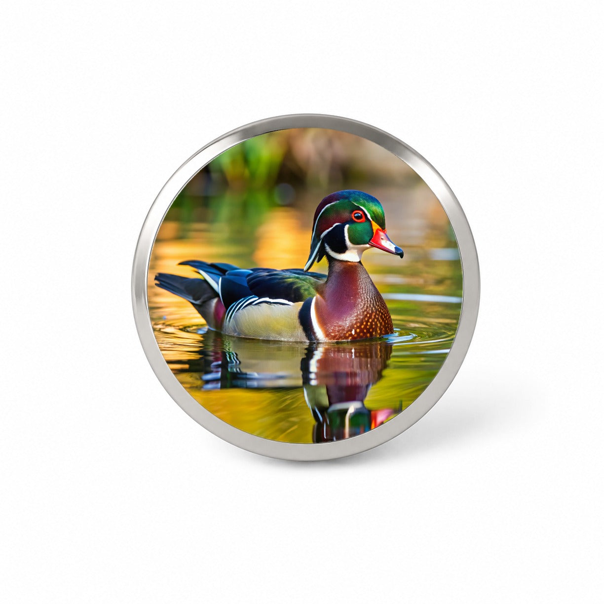 Wood Duck Novelty Hat Backpack Lapel Pin