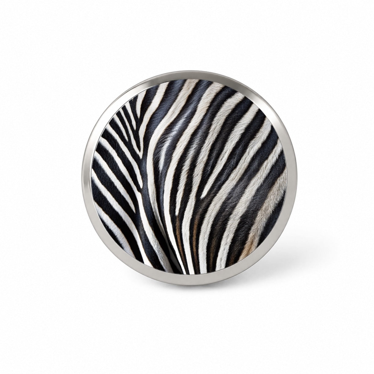 Zebra Black and White Stripes Pattern Novelty Hat Backpack Lapel Pin