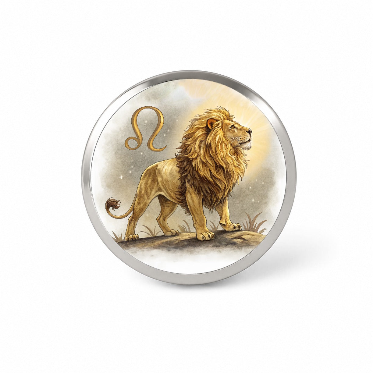 Zodiac Horoscope Symbol Leo Lion Novelty Hat Backpack Lapel Pin