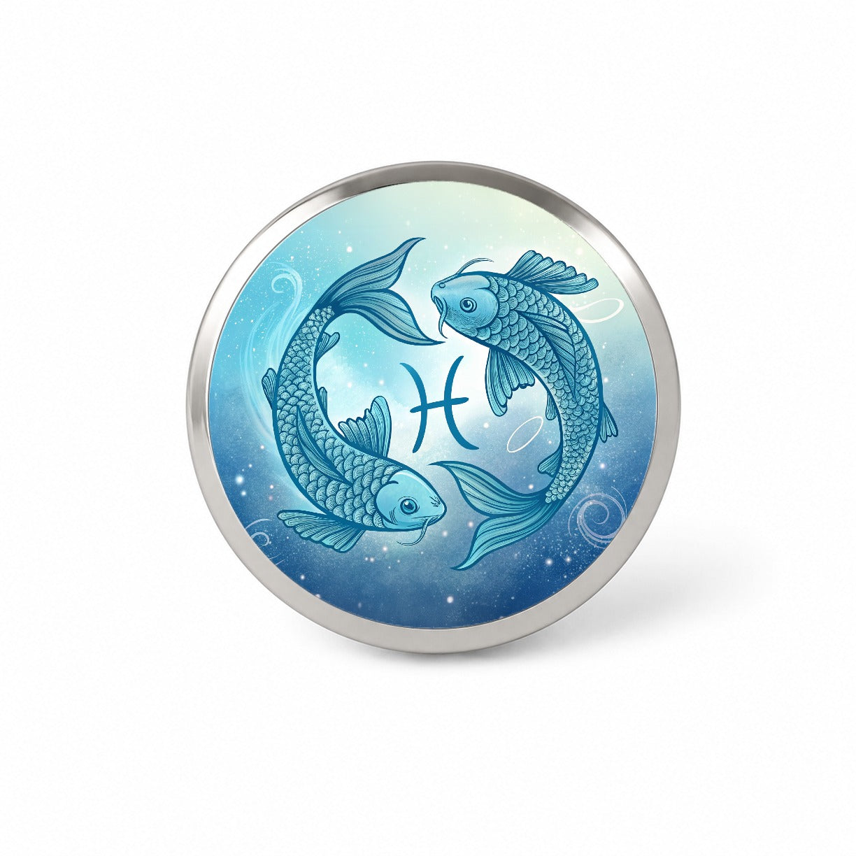 Zodiac Horoscope Symbol Pisces Fish Novelty Hat Backpack Lapel Pin