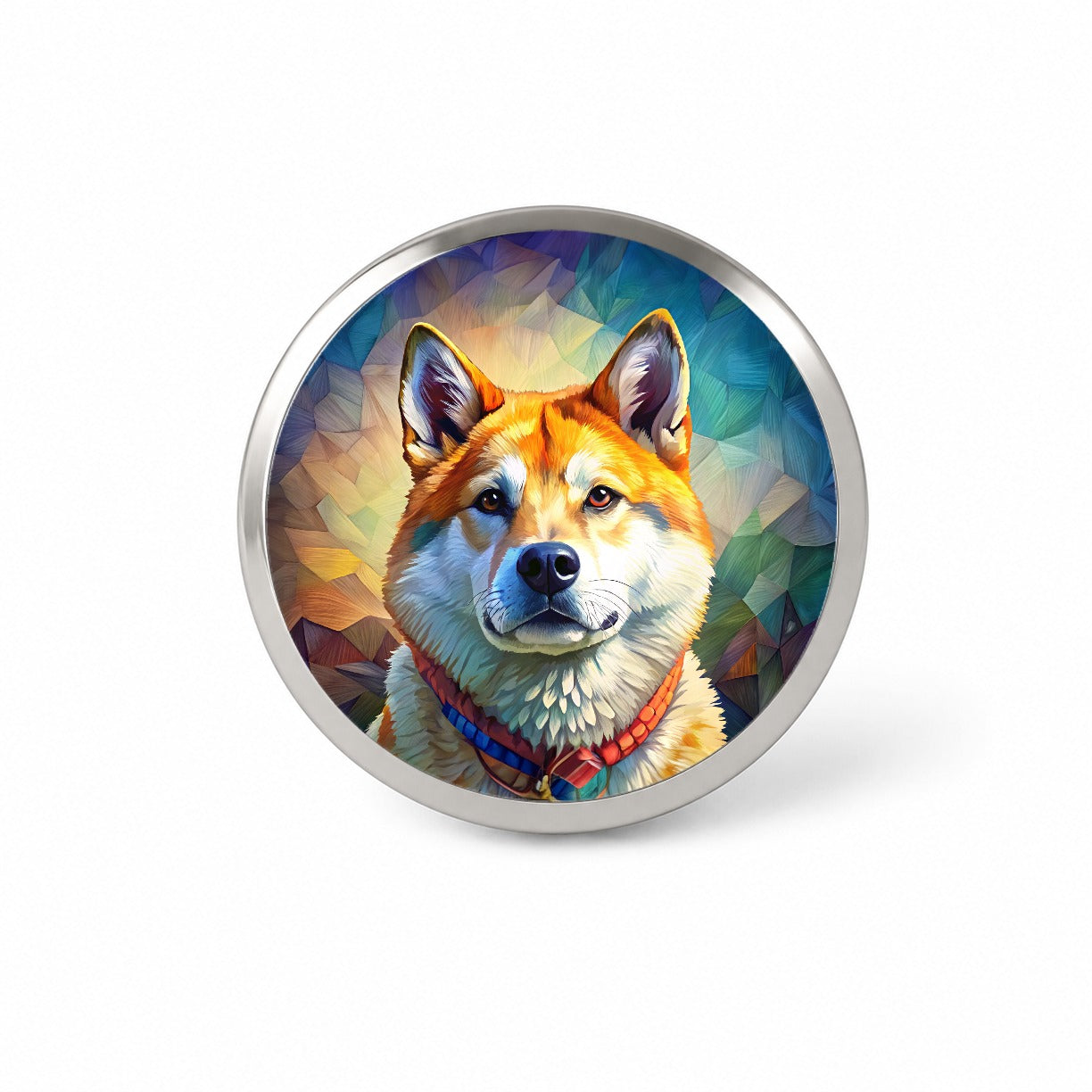 Akita Dog Pop Art Novelty Hat Backpack Lapel Pin