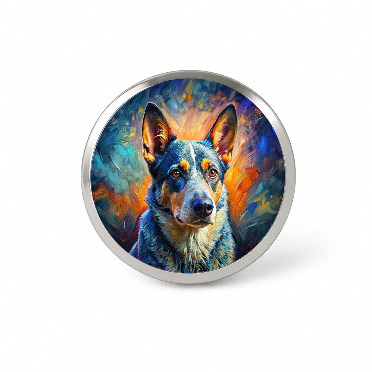 Australian Cattle Dog Expressionism Art Novelty Hat Backpack Lapel Pin