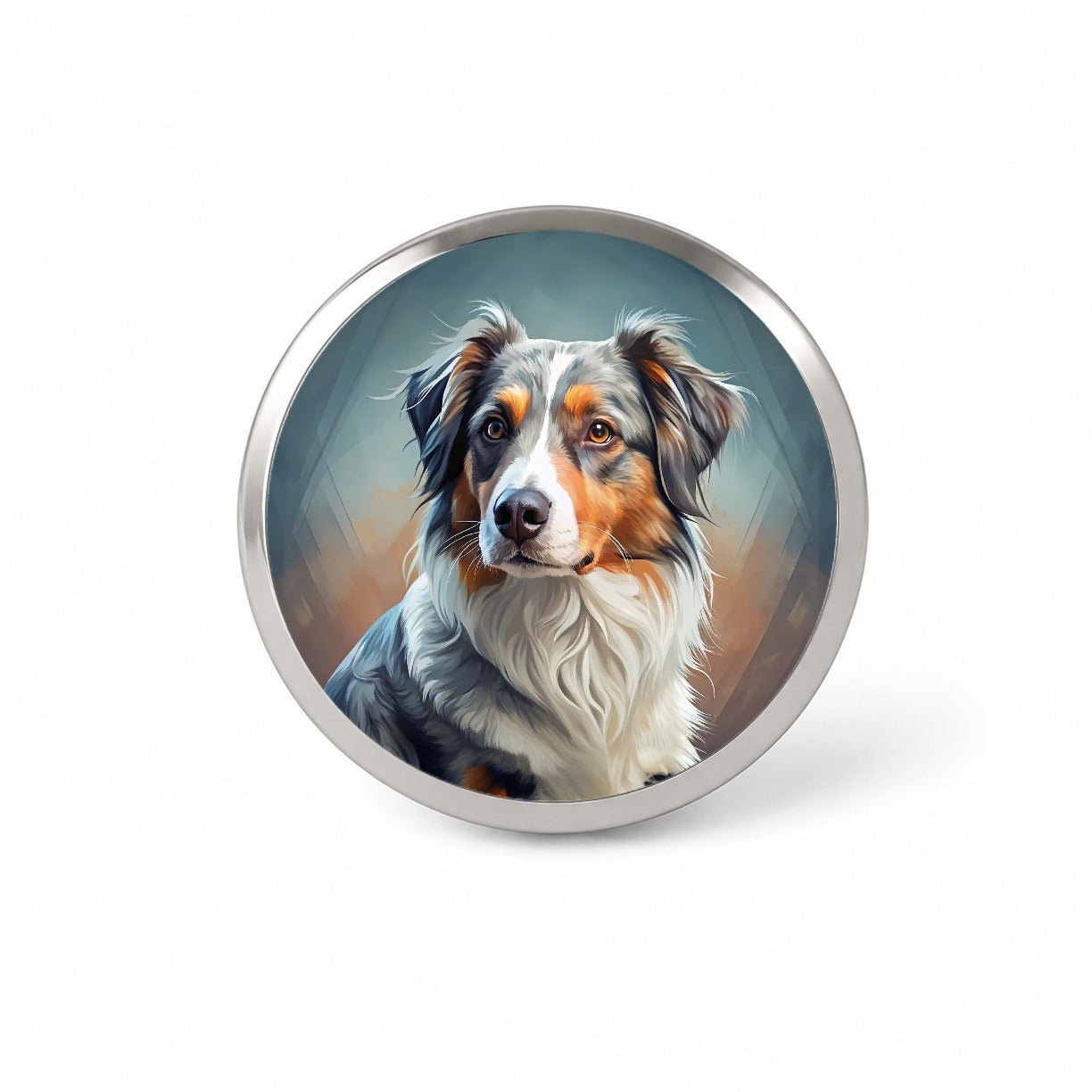 Australian Shepherd Dog Contemporary Art Novelty Hat Backpack Lapel Pin