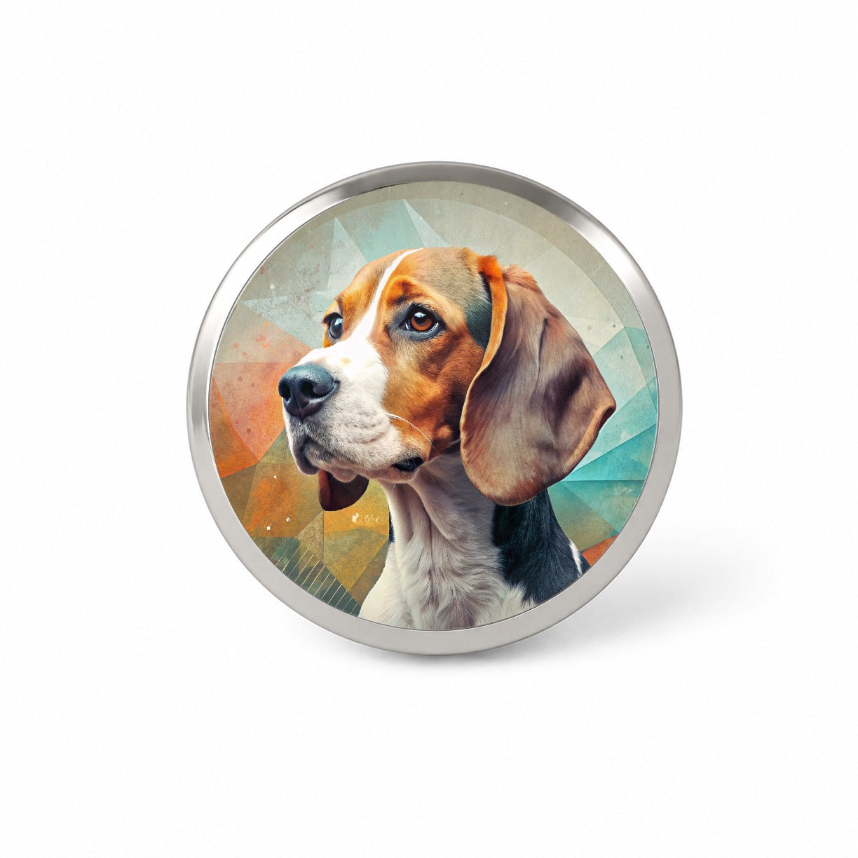 Beagle Dog Contemporary Art Novelty Hat Backpack Lapel Pin