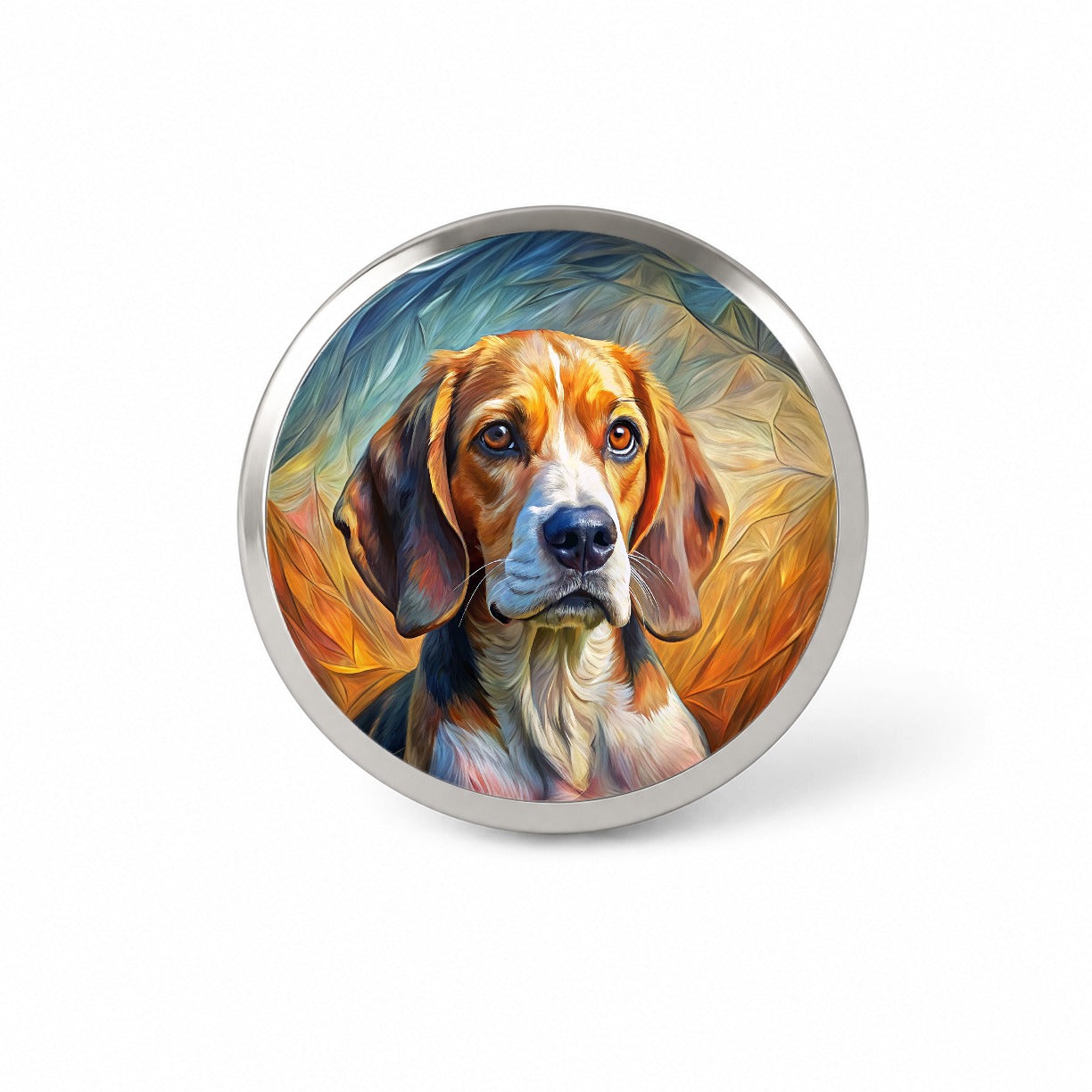 Beagle Dog Expressionism Art Novelty Hat Backpack Lapel Pin