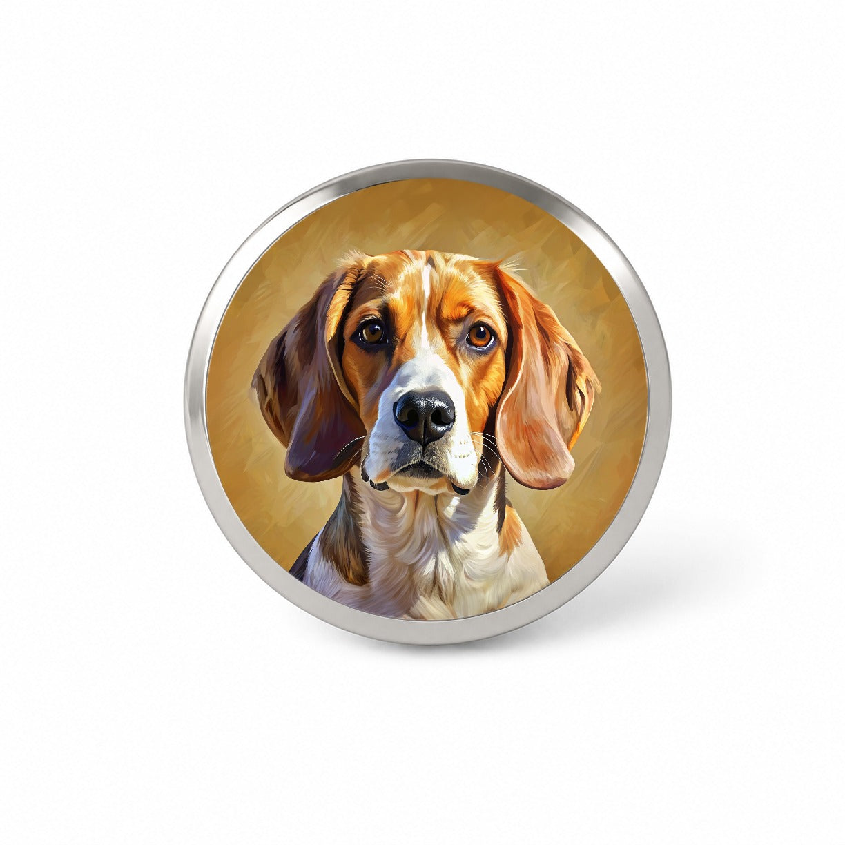 Beagle Dog Illustration Novelty Hat Backpack Lapel Pin