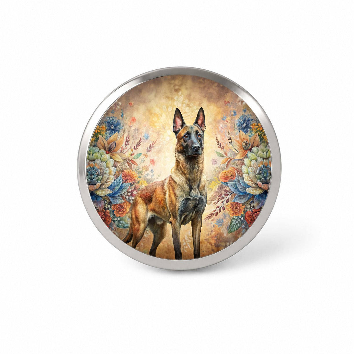 Belgian Malinois Dog French Bohemian Art Novelty Hat Backpack Lapel Pin