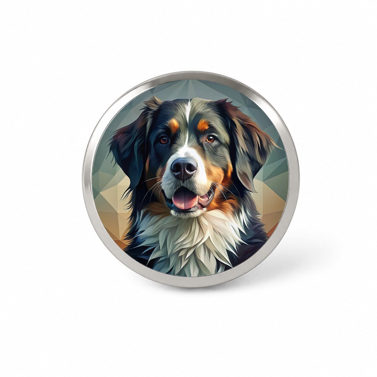 Bernese Mountain Dog Contemporary Art Novelty Hat Backpack Lapel Pin