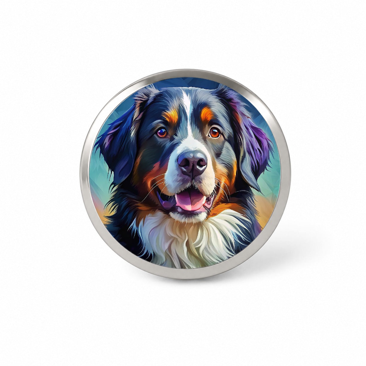 Bernese Mountain Dog Pop Art Novelty Hat Backpack Lapel Pin