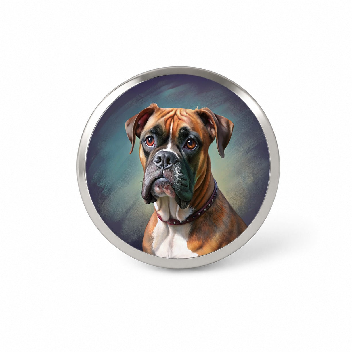Boxer Dog Illustration Novelty Hat Backpack Lapel Pin