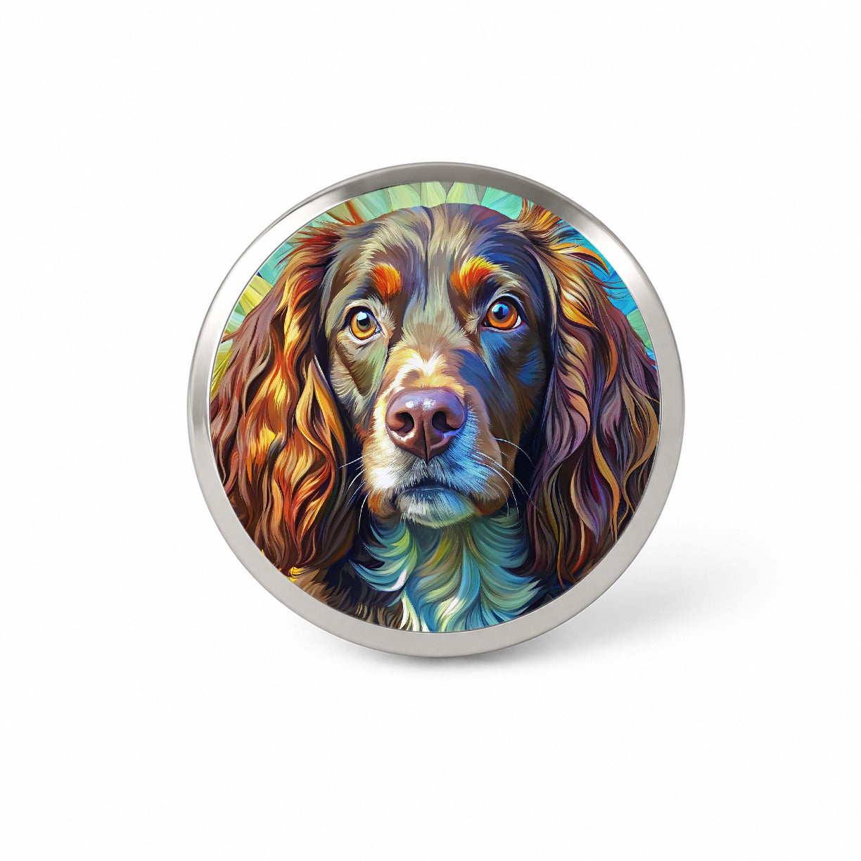 Boykin Spaniel Dog Pop Art Novelty Hat Backpack Lapel Pin