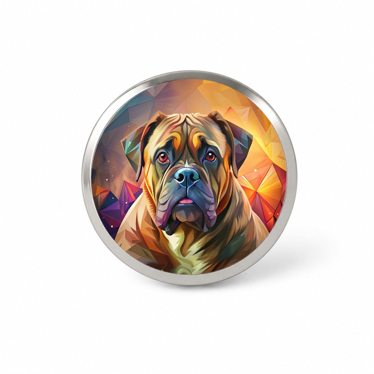 Bullmastiff Dog Contemporary Art Novelty Hat Backpack Lapel Pin