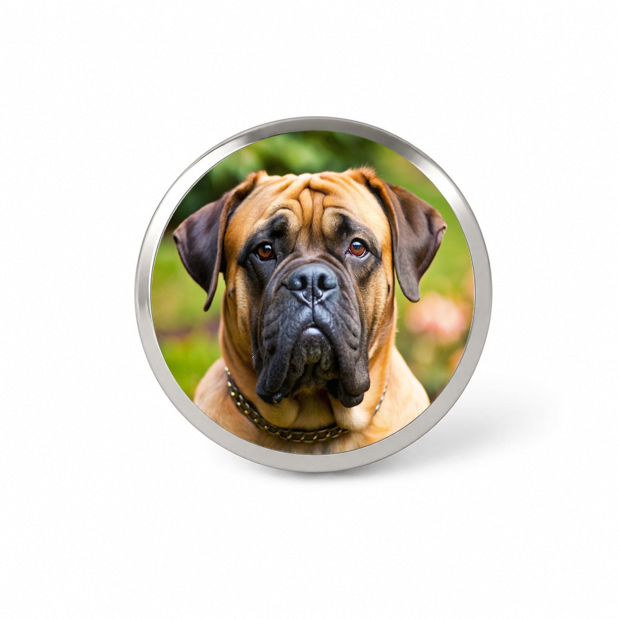 Bullmastiff Dog Photo Novelty Hat Backpack Lapel Pin