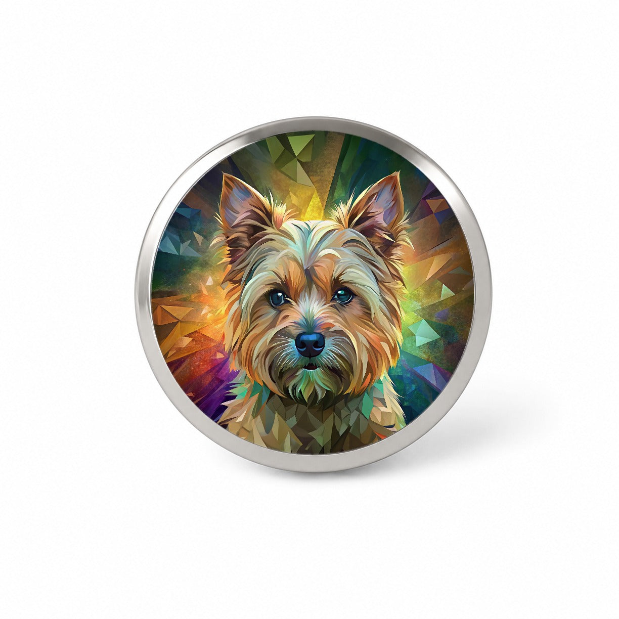Cairn Terrier Dog Contemporary Art Novelty Hat Backpack Lapel Pin