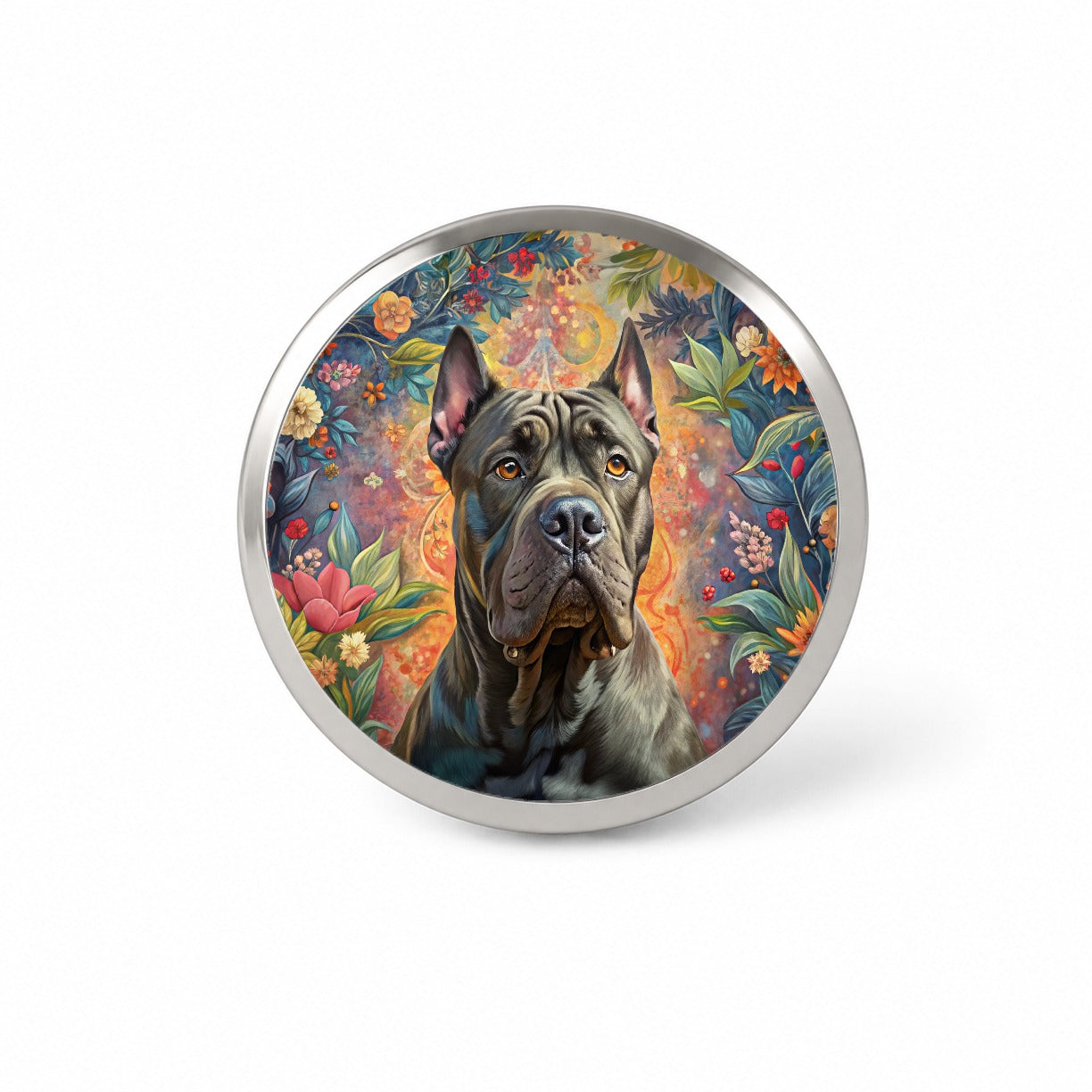 Cane Corso Dog French Bohemian Art Novelty Hat Backpack Lapel Pin