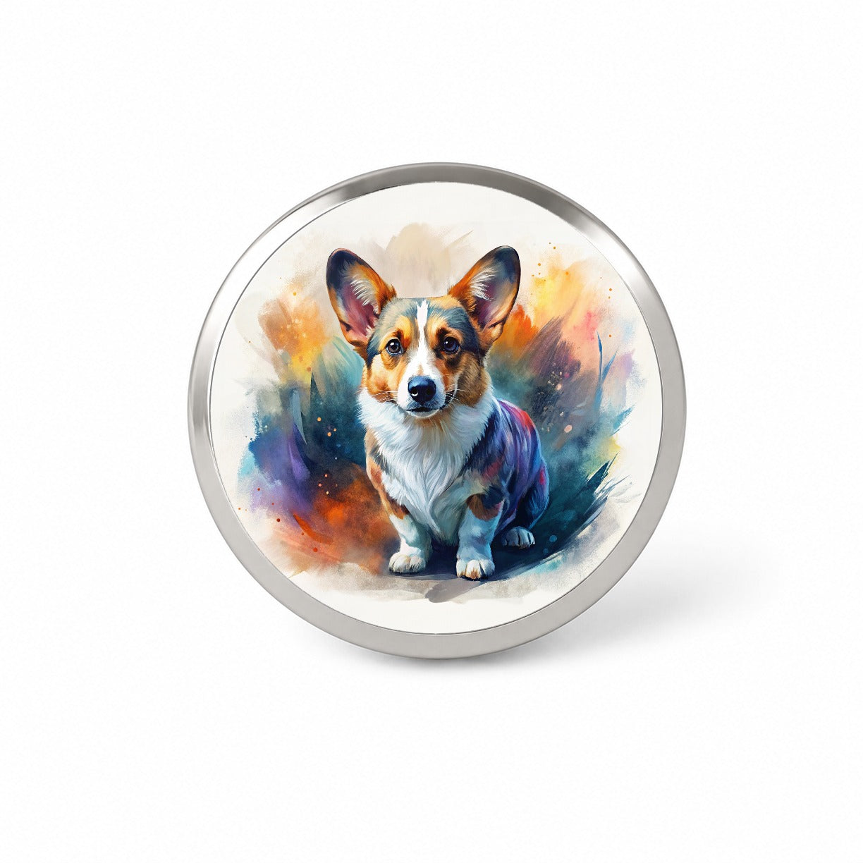 Cardigan Welsh Corgi Dog Contemporary Art Novelty Hat Backpack Lapel Pin