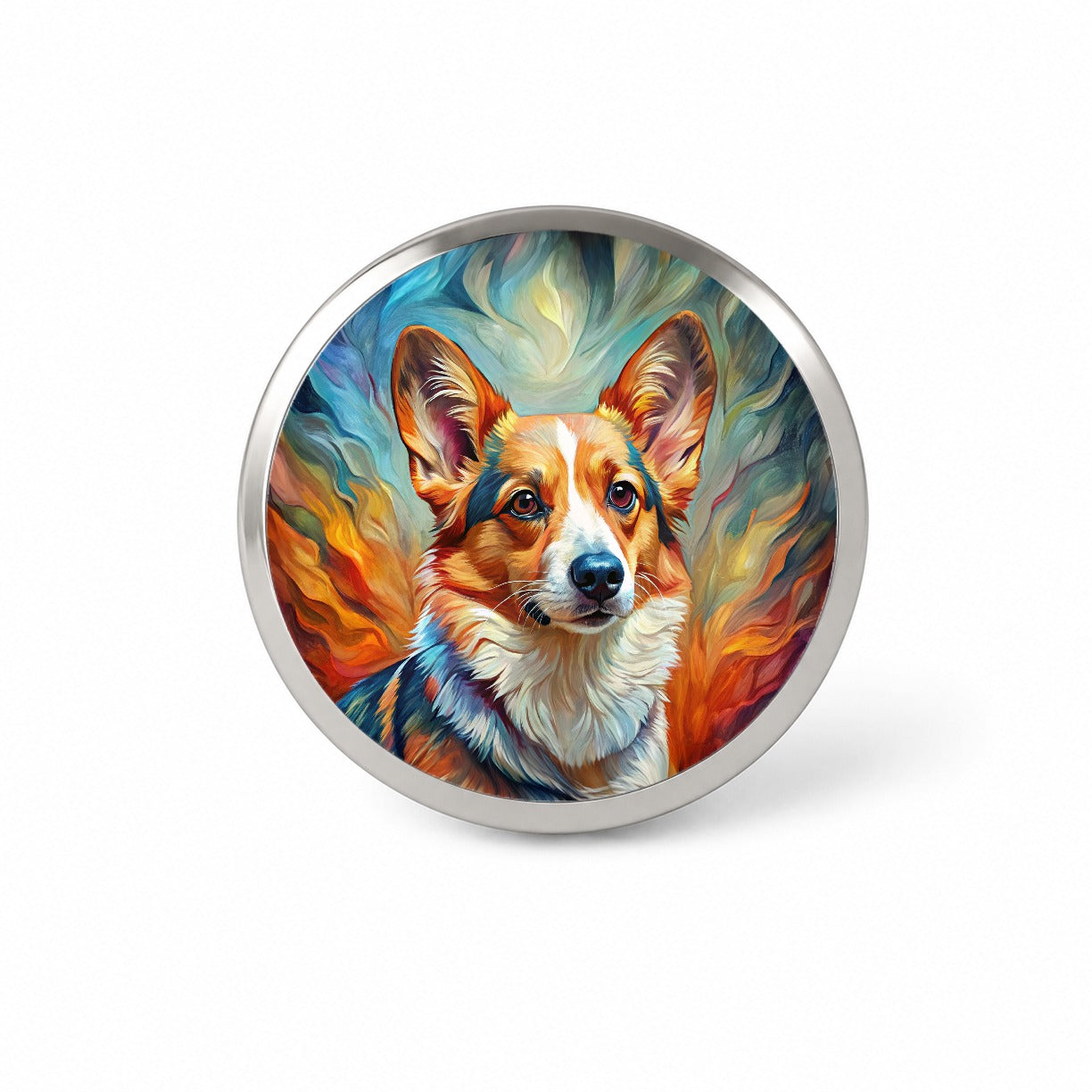 Cardigan Welsh Corgi Dog Expressionism Art Novelty Hat Backpack Lapel Pin