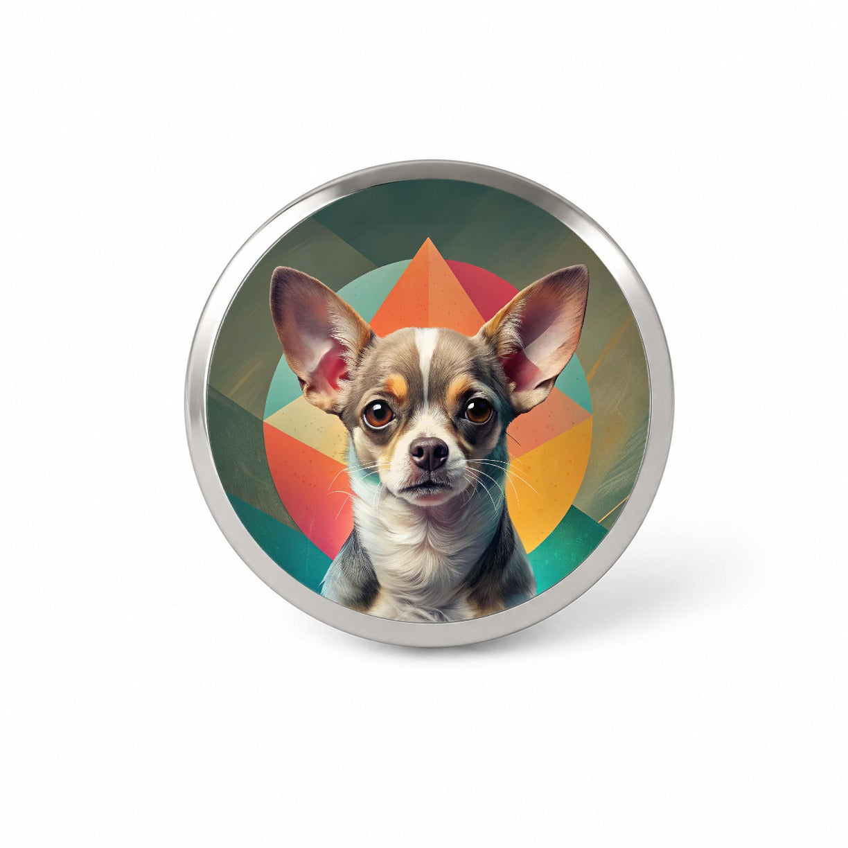 Chihuahua Dog Contemporary Art Novelty Hat Backpack Lapel Pin